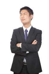 考える／ビジネスマン