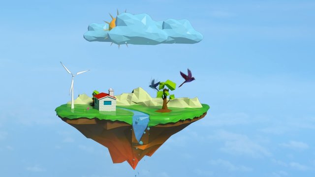 3D weather Billboard animation