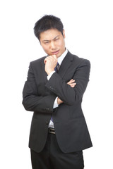 考える／ビジネスマン