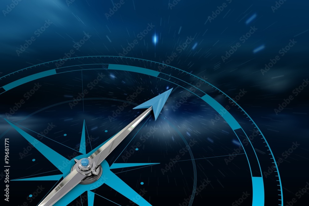 Poster composite image of compass