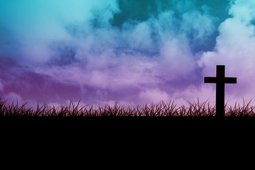Composite image of wooden cross © WavebreakmediaMicro