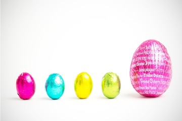 Composite image of happy easter in different languages
