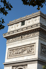 Arc de triomphe in  Paris - France