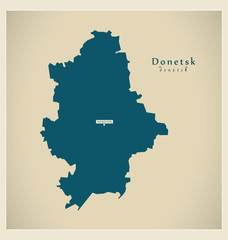 Modern Map - Donetsk UA