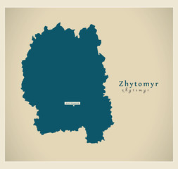 Modern Map - Zhytomyr UA