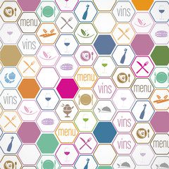 fond abstrait,restaurant