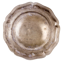 Old pewter plate