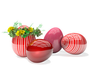 Background with easter eggs.