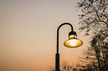 Street light at Nong Chong Kham Public Park