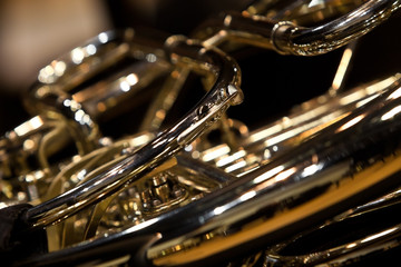 French Horn fragment closeup