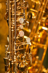 fragment of the saxophone