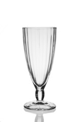 Empty glass isolated on a white background