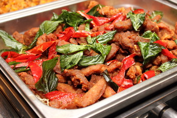 Fried meat