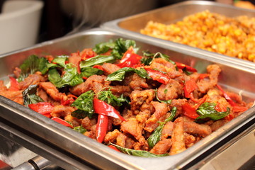 Fried meat