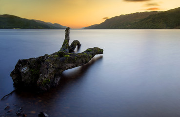 Loch Ness scottish sunrise   Highlands Scotland UK