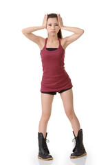 Fototapeta premium Asian sport girl