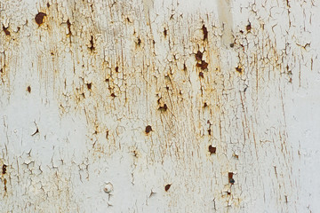 Old rusty painted metal background