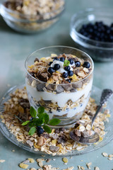 Müsli mit Sojajoghurt