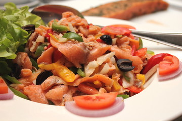 Salad - smoked salmon