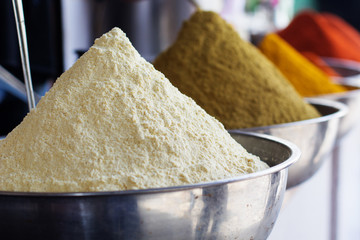 Traditional spices market in India