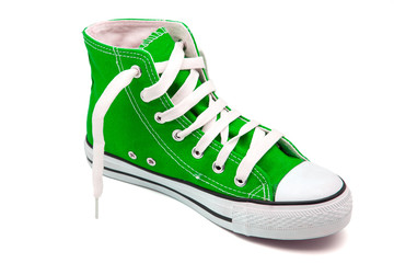 calzado de deporte verde