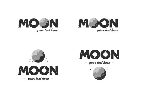 Moon logo. Icon business element logo