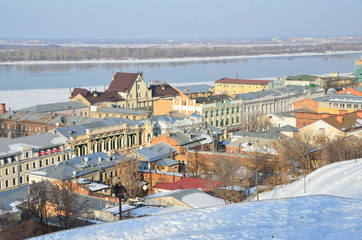 Виды Нижнего Новгорода зимой