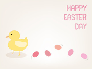 easter eggs with chicken