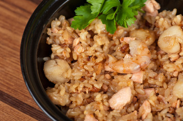Shrimps risotto