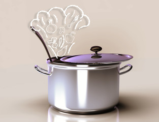 Cooking vegetable soup