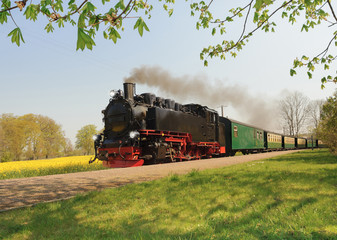 Historical train on island Rugen