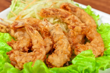 Fried shrimps