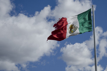 Ragged mexican flag