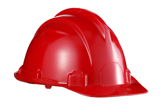 workman red helmet