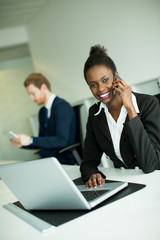 Young woman in the office