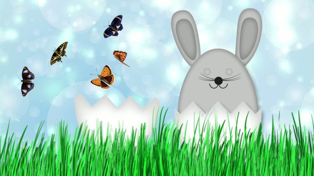 Happy Easter - Easter Bunny Video Animation