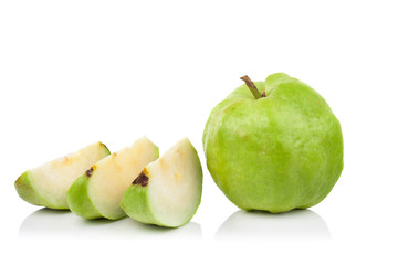 guava fruit on white background