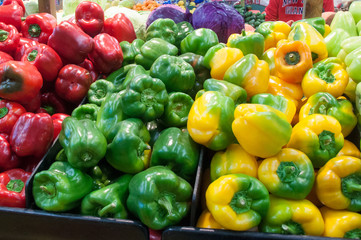 Obraz na płótnie Canvas multicolored peppers