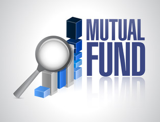 business graph mutual fund illustration design