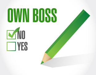 not a boos check mark illustration design