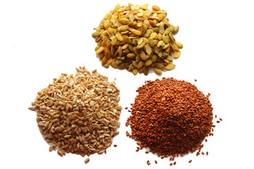 flax seeds, sunflower and pumpkin