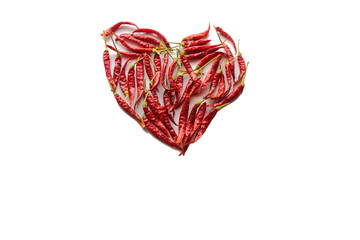 hot pepper on a white background