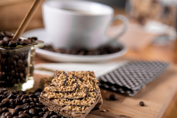 Beautiful home concept with natural coffee