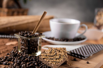 Beautiful home concept with natural coffee