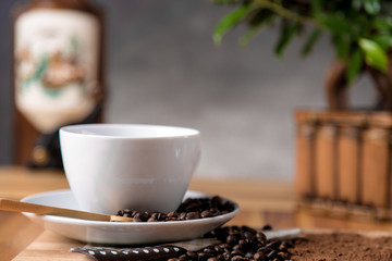 Coffee, ambient saturated home concept