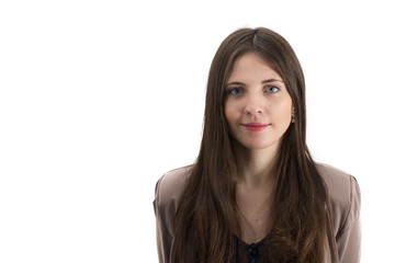 Portret of a beauty lady isolated © tutye