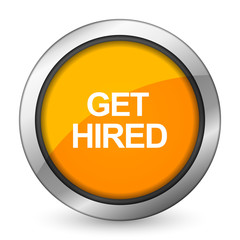 get hired orange icon
