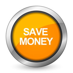 save money orange icon