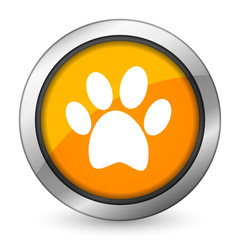 foot orange icon