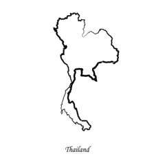 Map of Thailand for your design